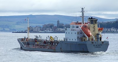 MV Alacrity leaving port